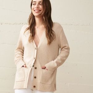 Jenni Kayne Everyday Cardigan- oatmeal- sm